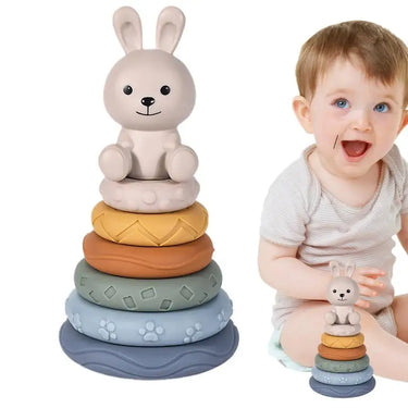 Soft Stackers | Discover playfully - Montessori stacking rings for babies